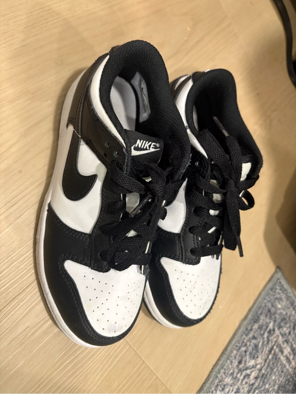 Nike Dunks Kids Black and White Low-Top Sneakers